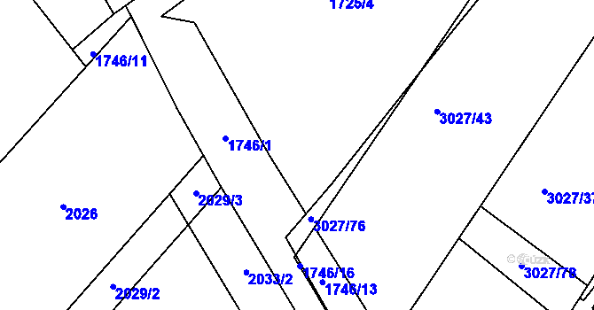 Parcela st. 3027/42 v KÚ Pohořelice nad Jihlavou, Katastrální mapa