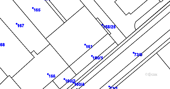 Parcela st. 161 v KÚ Pohořelice nad Jihlavou, Katastrální mapa