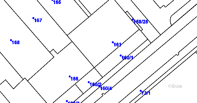 Parcela st. 162 v KÚ Pohořelice nad Jihlavou, Katastrální mapa