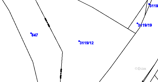 Parcela st. 3119/12 v KÚ Polanka nad Odrou, Katastrální mapa