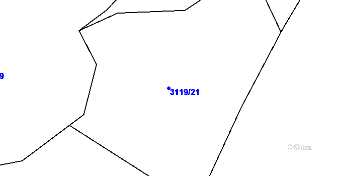 Parcela st. 3119/21 v KÚ Polanka nad Odrou, Katastrální mapa