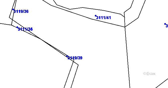 Parcela st. 3119/41 v KÚ Polanka nad Odrou, Katastrální mapa