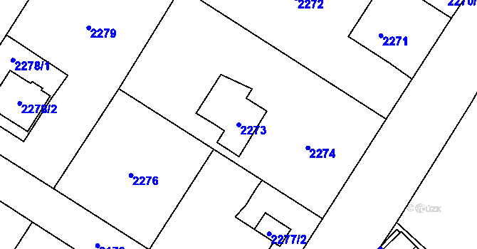 Parcela st. 2273 v KÚ Polanka nad Odrou, Katastrální mapa