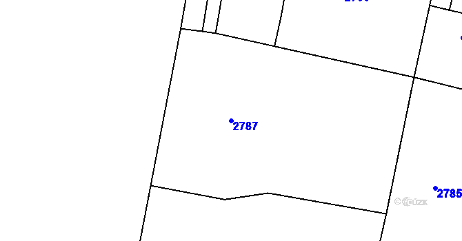 Parcela st. 2787 v KÚ Polanka nad Odrou, Katastrální mapa