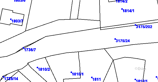 Parcela st. 3175/21 v KÚ Polanka nad Odrou, Katastrální mapa