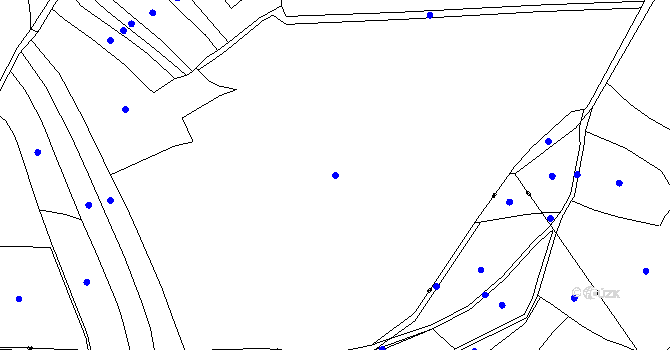 Parcela st. 541 v KÚ Poleň, Katastrální mapa
