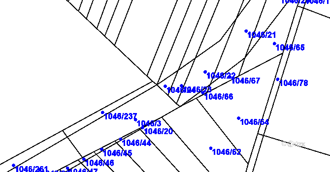 Parcela st. 1046/24 v KÚ Polepy, Katastrální mapa