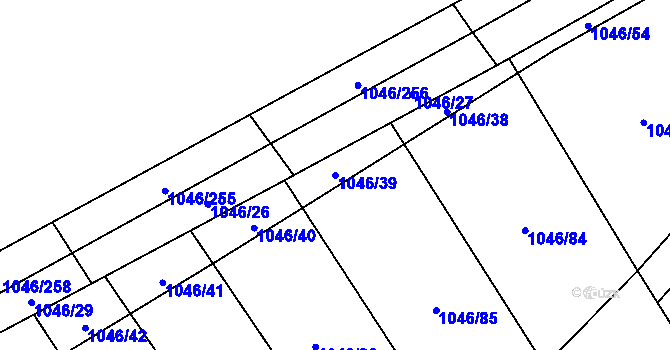 Parcela st. 1046/39 v KÚ Polepy, Katastrální mapa