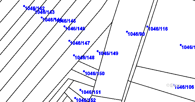 Parcela st. 1046/149 v KÚ Polepy, Katastrální mapa