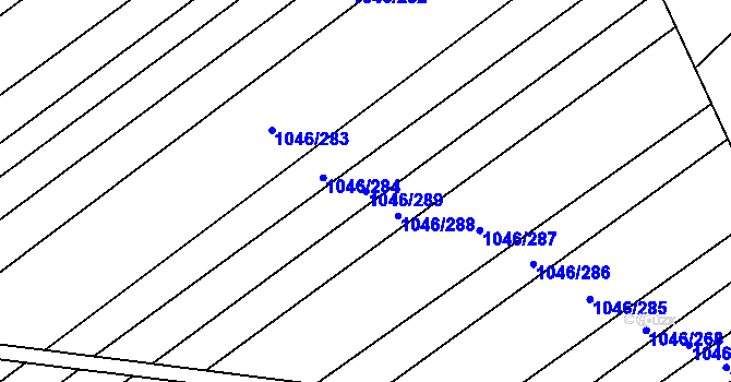 Parcela st. 1046/289 v KÚ Polepy, Katastrální mapa