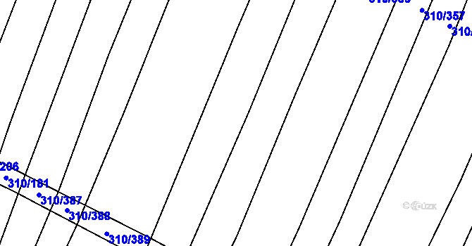 Parcela st. 310/119 v KÚ Polešovice, Katastrální mapa