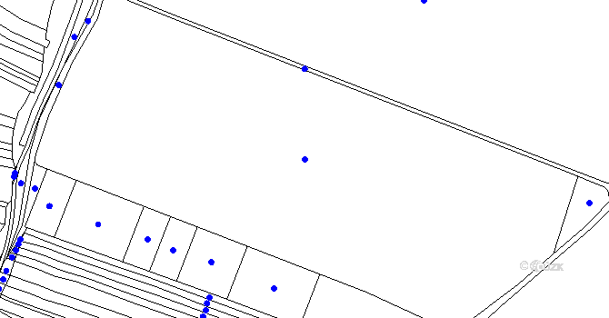 Parcela st. 2664/1 v KÚ Polešovice, Katastrální mapa