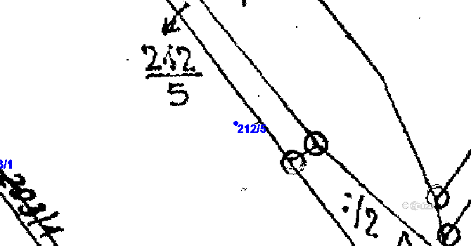 Parcela st. 212/5 v KÚ Police u Jemnice, Katastrální mapa