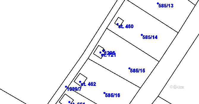 Parcela st. 461 v KÚ Police nad Metují, Katastrální mapa