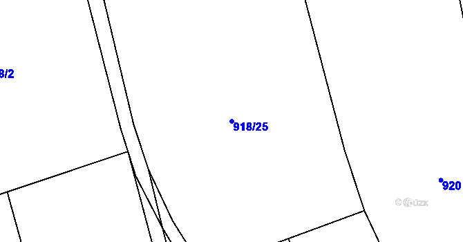 Parcela st. 918/25 v KÚ Police nad Metují, Katastrální mapa