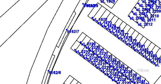 Parcela st. 2229 v KÚ Polička, Katastrální mapa