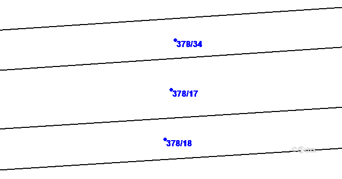 Parcela st. 378/17 v KÚ Polkovice, Katastrální mapa