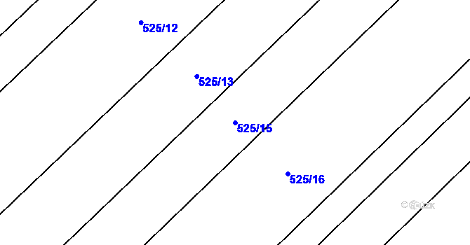 Parcela st. 525/15 v KÚ Polkovice, Katastrální mapa