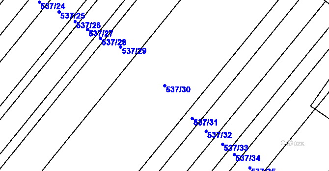 Parcela st. 537/30 v KÚ Polkovice, Katastrální mapa