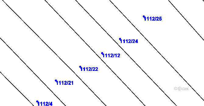 Parcela st. 1112/12 v KÚ Polnička, Katastrální mapa