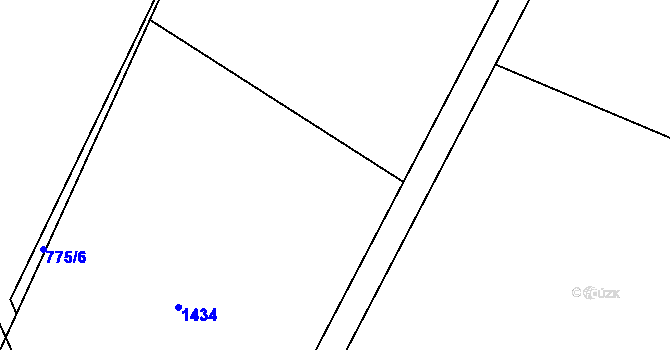 Parcela st. 771/6 v KÚ Polom u Hranic, Katastrální mapa