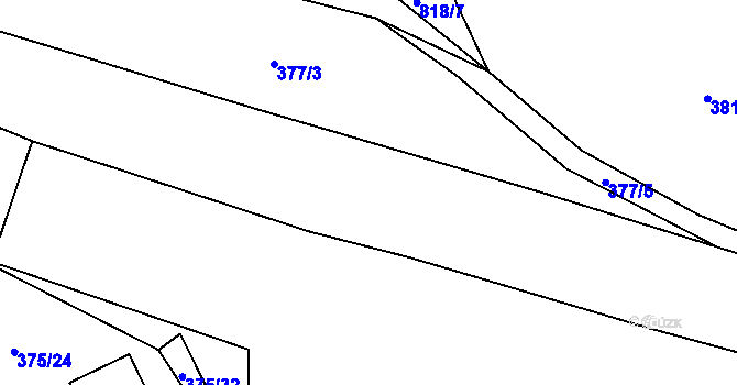 Parcela st. 847/15 v KÚ Popelištná, Katastrální mapa