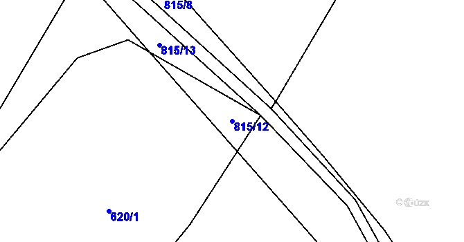 Parcela st. 815/12 v KÚ Popice u Jihlavy, Katastrální mapa