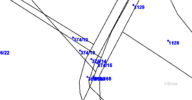 Parcela st. 366/166 v KÚ Poruba nad Bečvou, Katastrální mapa