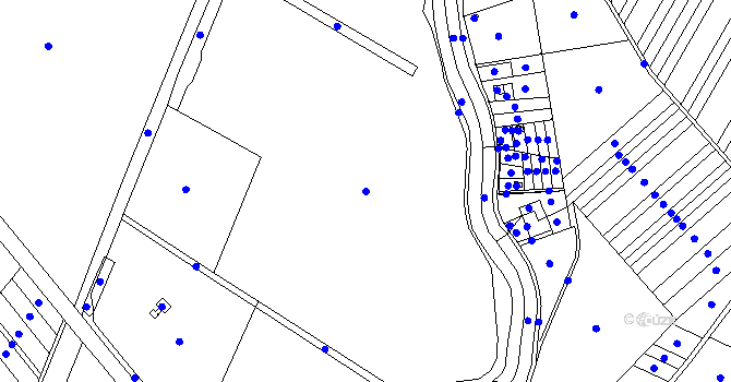 Parcela st. 530 v KÚ Miňůvky, Katastrální mapa