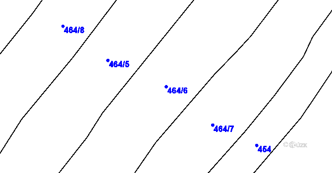 Parcela st. 464/6 v KÚ Postřelmůvek, Katastrální mapa