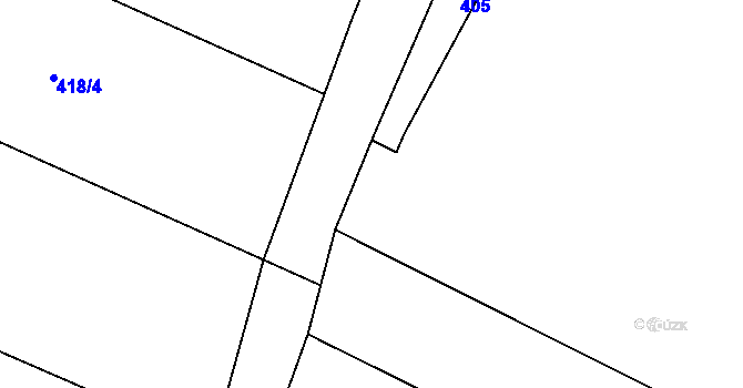 Parcela st. 365/3 v KÚ Postřelmůvek, Katastrální mapa