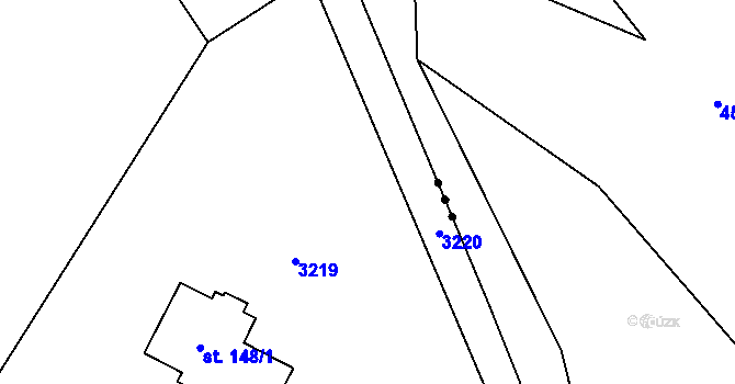 Parcela st. 335 v KÚ Potštejn, Katastrální mapa