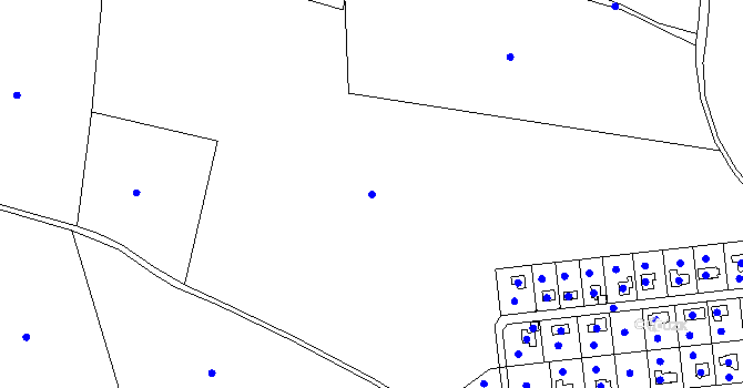 Parcela st. 37/95 v KÚ Pouště, Katastrální mapa