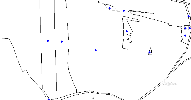 Parcela st. 194/1 v KÚ Poutnov, Katastrální mapa