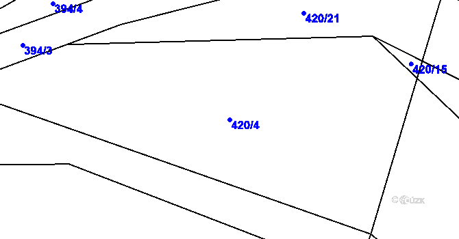 Parcela st. 420/4 v KÚ Drachkov u Strakonic, Katastrální mapa
