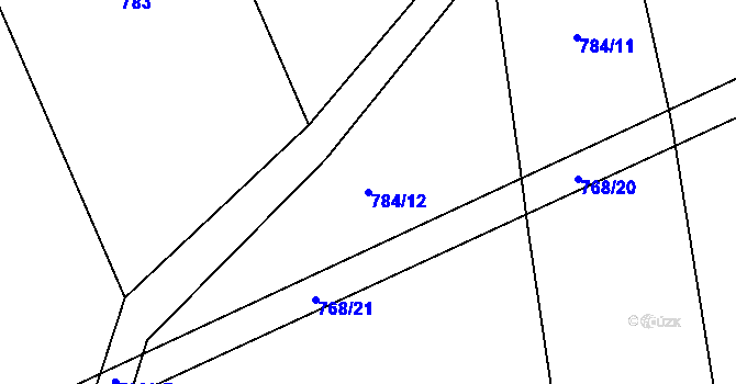 Parcela st. 784/12 v KÚ Drachkov u Strakonic, Katastrální mapa