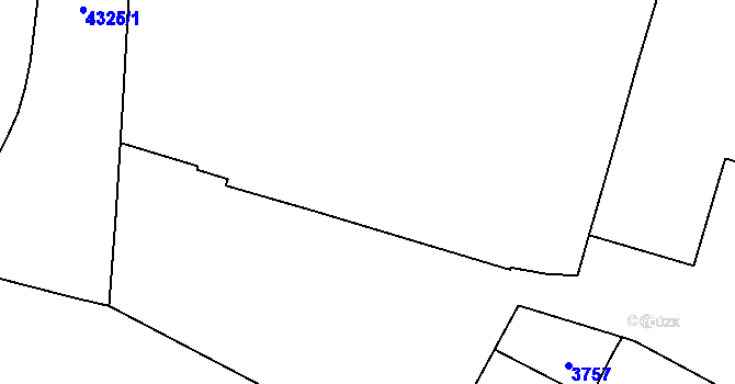 Parcela st. 3753/2 v KÚ Vinohrady, Katastrální mapa