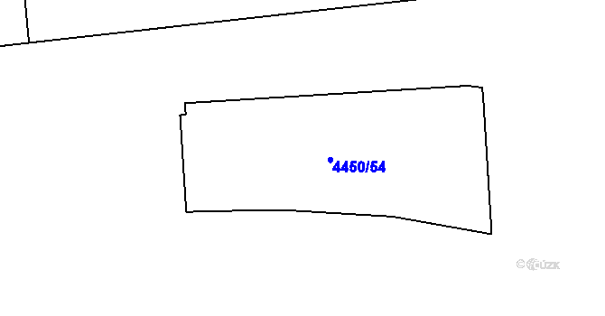 Parcela st. 4450/54 v KÚ Žižkov, Katastrální mapa