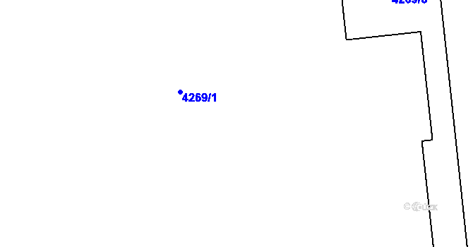 Parcela st. 4269/16 v KÚ Žižkov, Katastrální mapa