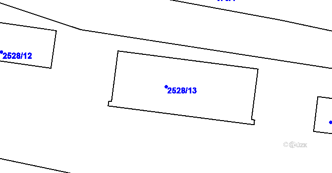 Parcela st. 2528/13 v KÚ Krč, Katastrální mapa