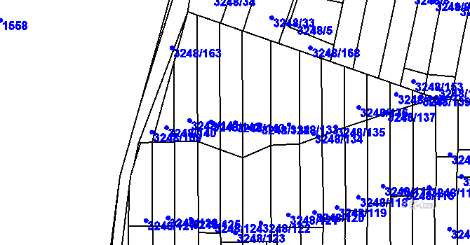 Parcela st. 3248/143 v KÚ Krč, Katastrální mapa