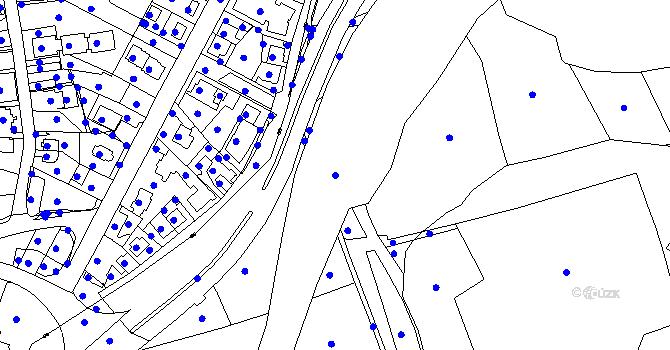 Parcela st. 3448/1 v KÚ Michle, Katastrální mapa