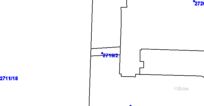 Parcela st. 2719/2 v KÚ Braník, Katastrální mapa