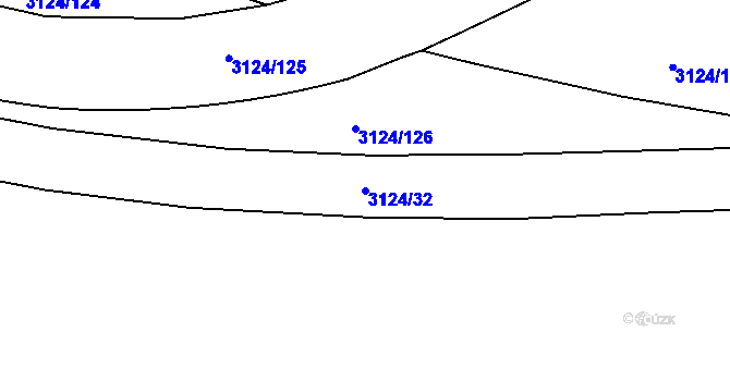 Parcela st. 3124/32 v KÚ Braník, Katastrální mapa
