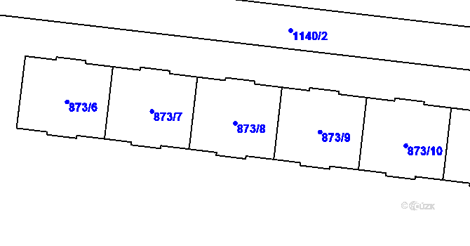 Parcela st. 873/8 v KÚ Kamýk, Katastrální mapa