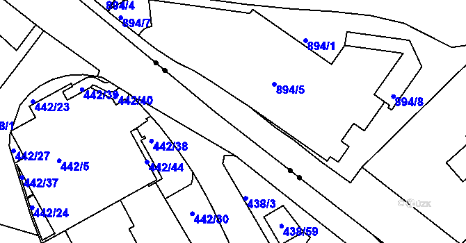 Parcela st. 4941/6 v KÚ Smíchov, Katastrální mapa