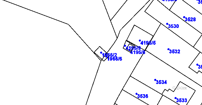 Parcela st. 1966/2 v KÚ Dejvice, Katastrální mapa