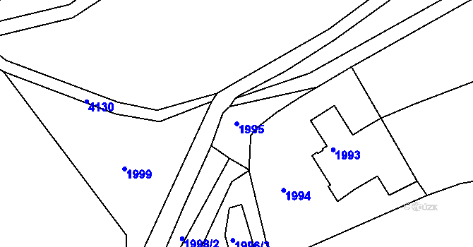 Parcela st. 1995 v KÚ Dejvice, Katastrální mapa