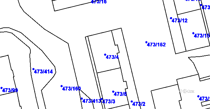 Parcela st. 473/4 v KÚ Veleslavín, Katastrální mapa