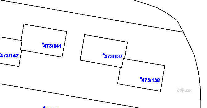 Parcela st. 473/137 v KÚ Veleslavín, Katastrální mapa
